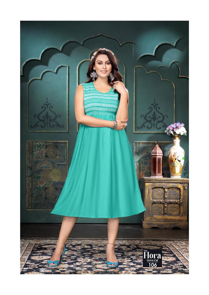 New Flora Gown Cal By Trendy Party Wear Kurtis Catalog